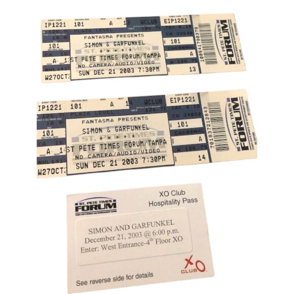 Simon & Garfunkel “Old Friends” Concert Tour Guide / Tickets 2003 - Picture 3 of 10